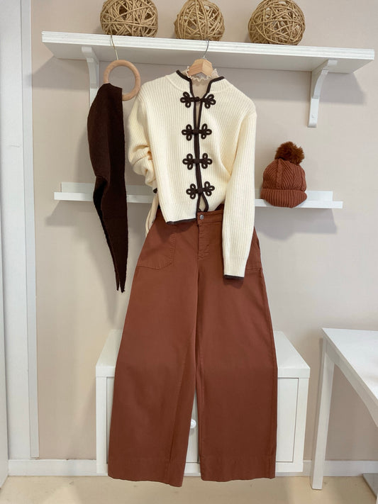 Crema | Cárdigan Canalé Viena - look completo
