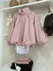 Rosa/Chocolate - Chaqueta Topos vista de la prenda