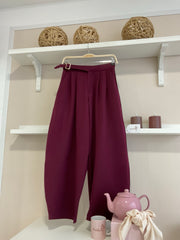 Burdeos | Pantalón Barrel Florencia - vista frontal 3275