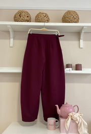 Burdeos | Pantalón Barrel Florencia - vista trasera