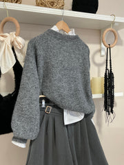 Gris | Look Jersey Laura con pantalón Florencia