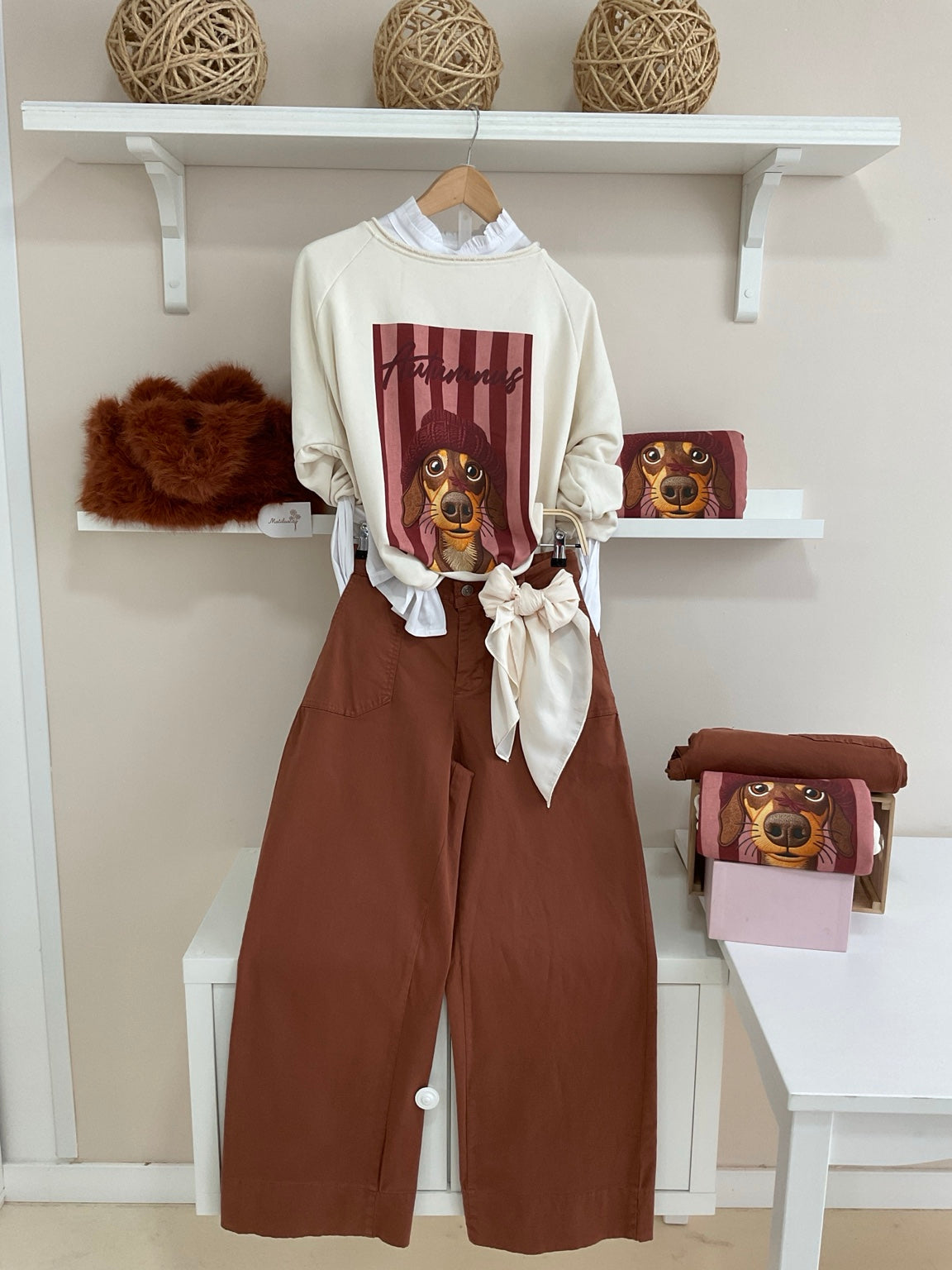 Sudadera Autumnus Rosa/Burdeos