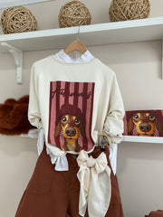 Sudadera Autumnus Rosa/Burdeos