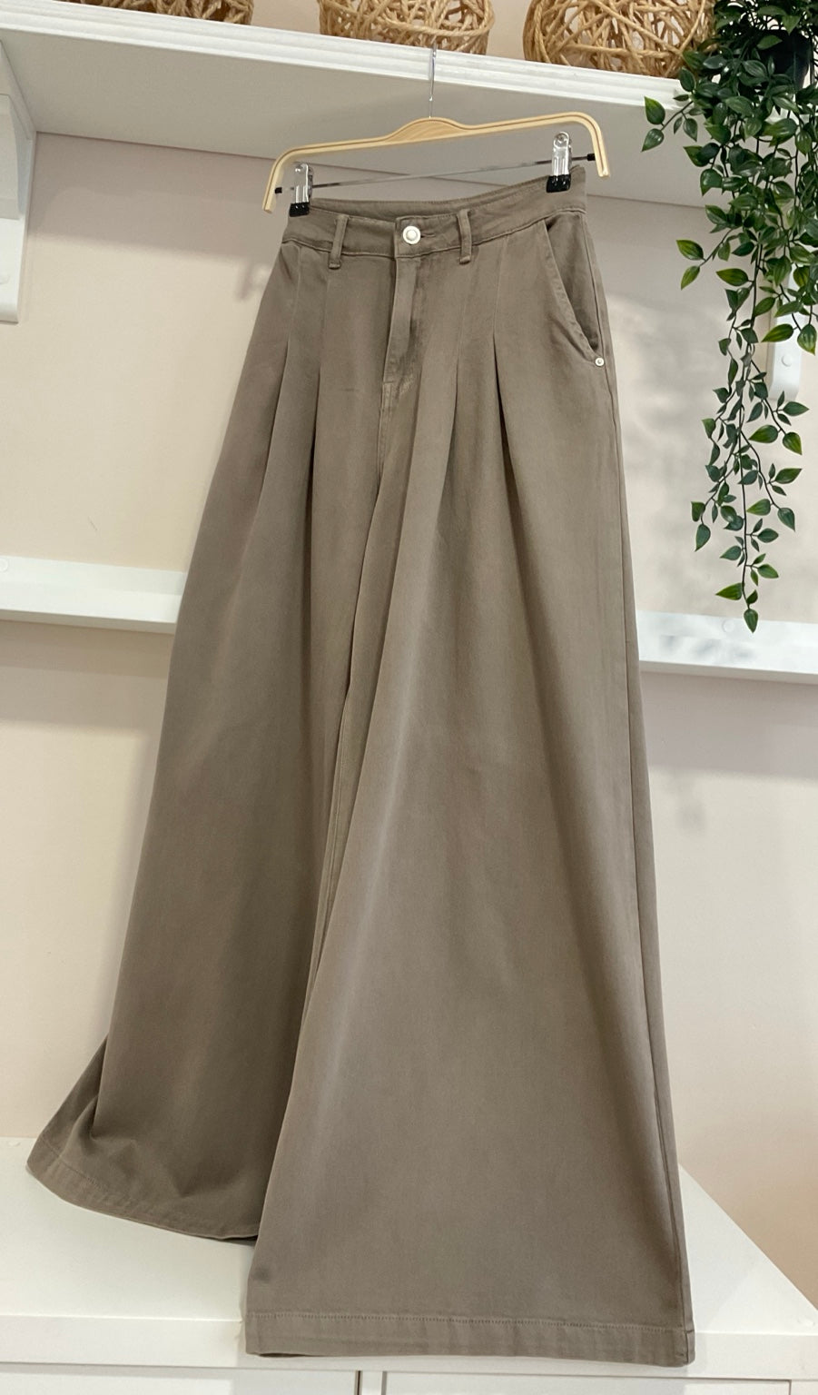 Taupe | Pantalón Palazzo Timanfaya