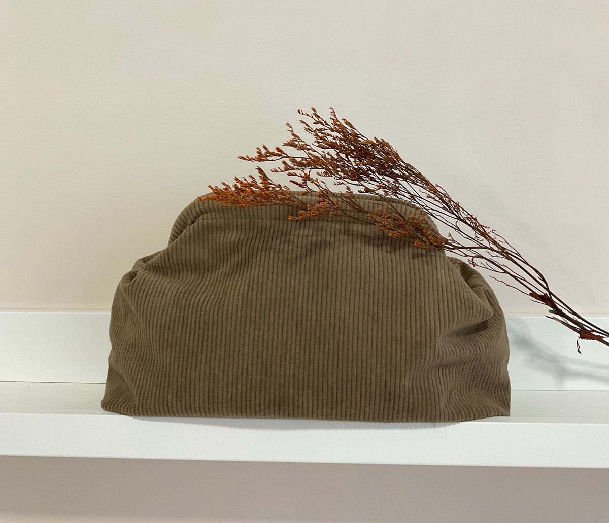 Tostado | Bolso Clutch de Pana