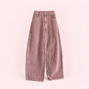 Rosa | Pantalón Pana Gruesa Tipo Barrel - catálogo