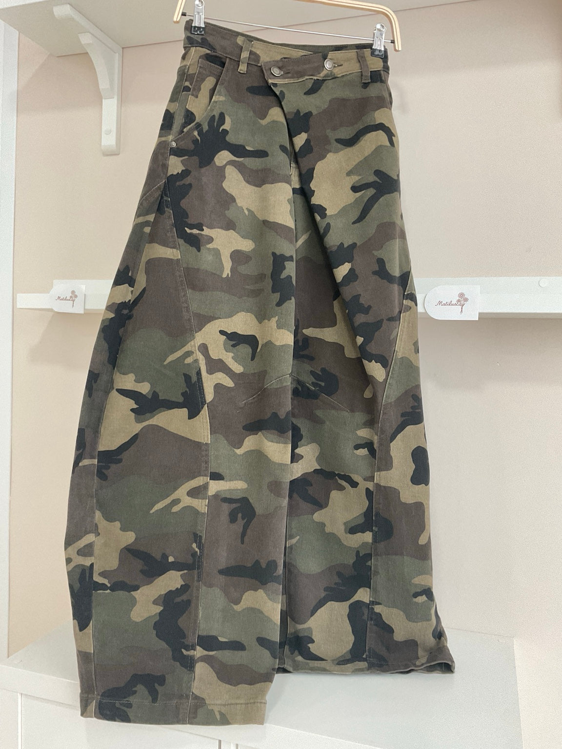 Verde Militar | Pantalón Camuflaje Cruzado, vista frontal
