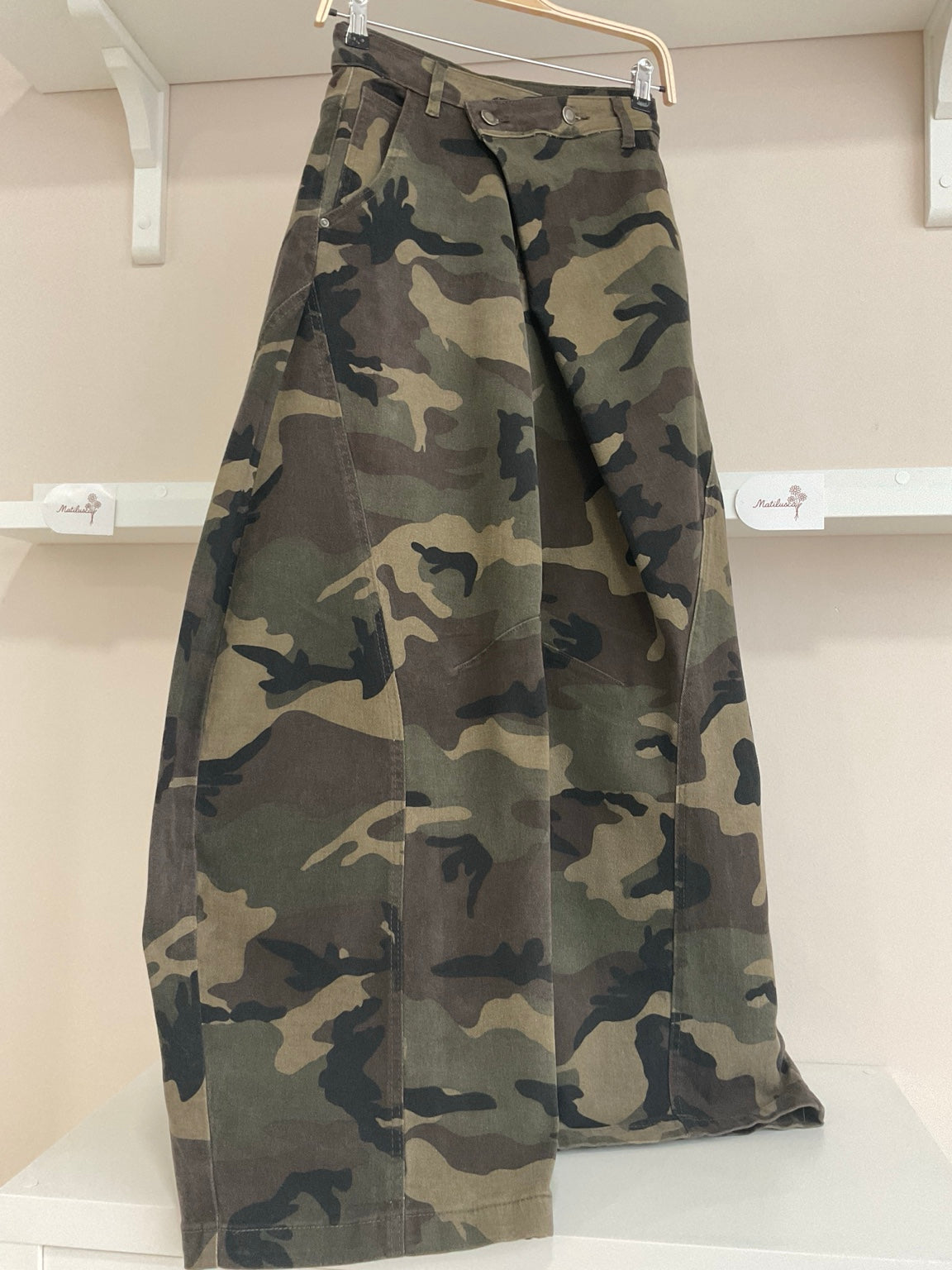 Verde Militar | Pantalón Camuflaje Cruzado, vista frontal