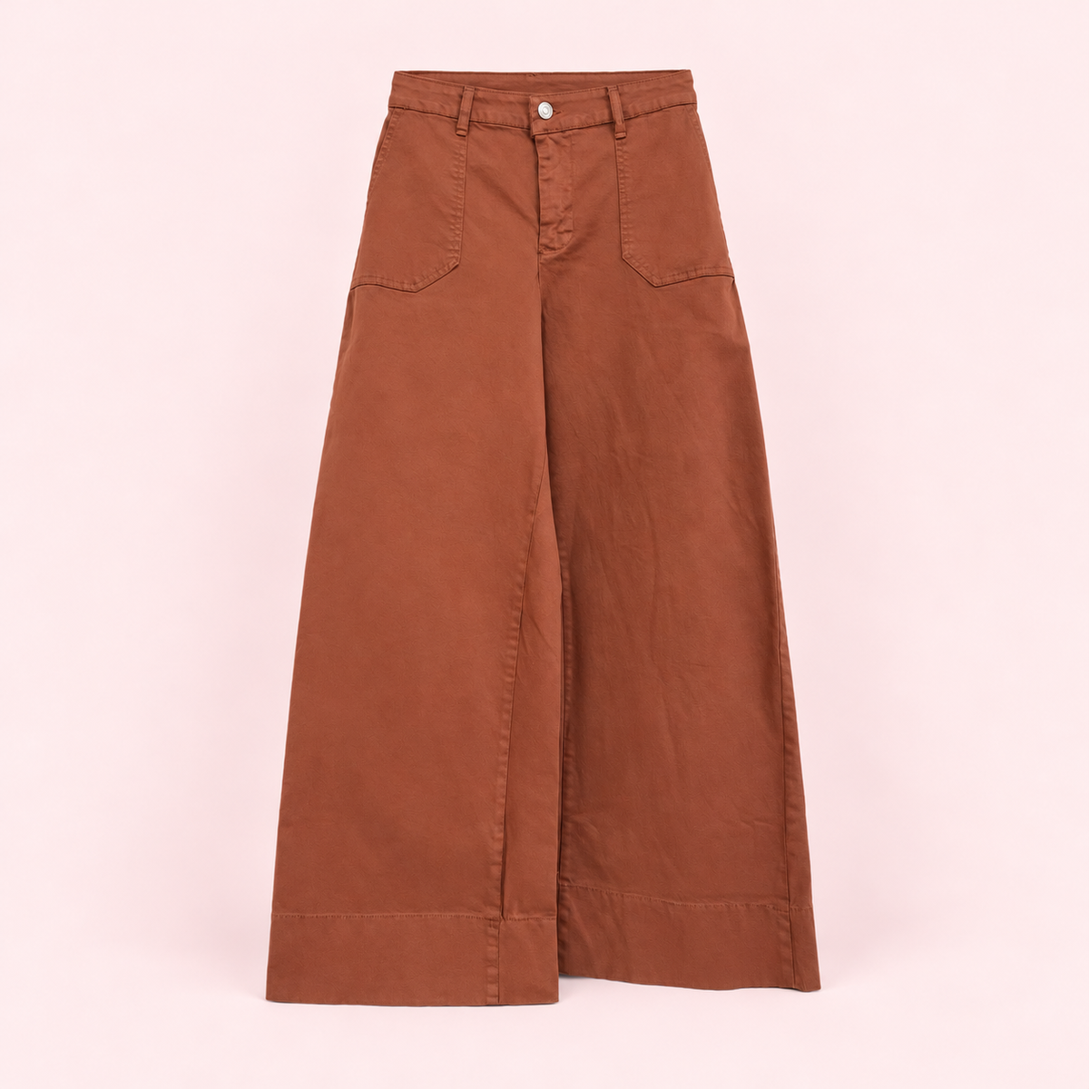 Caldera | Pantalón Wide Leg Pavement - catálogo completo sobre fondo rosa