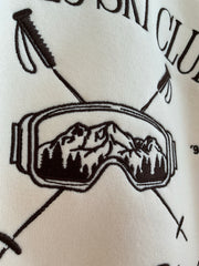 Beige | Sudadera Asper Après Ski Club detalle del bordado