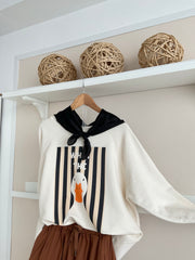 Sudadera Marino/Crema, vista frontal alternativa
