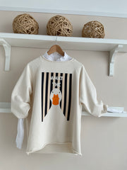 Sudadera Marino/Crema, prenda completa