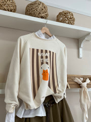 Sudadera Marrón/Crema, vista frontal