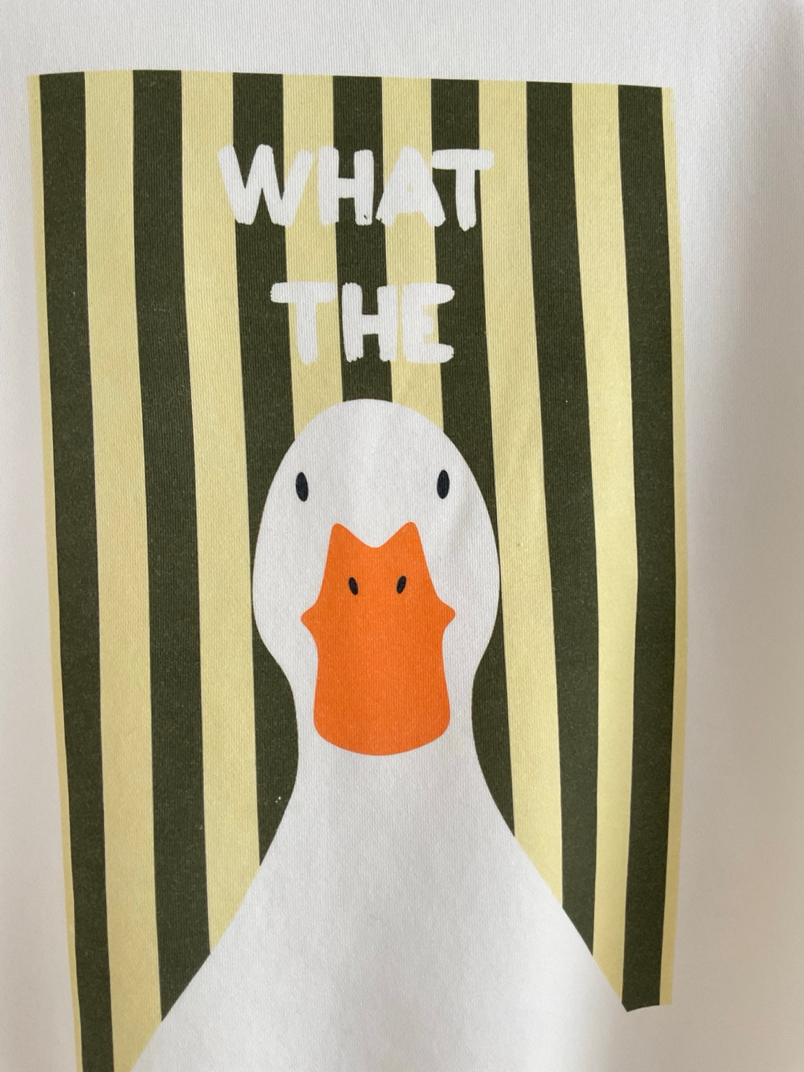 Detalle del estampado de la sudadera Verde/Lima