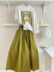 Look con sudadera Verde/Lima