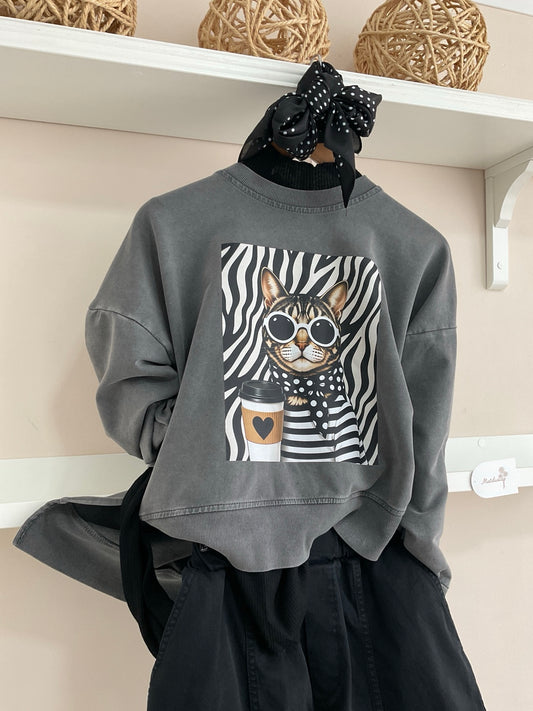 Gris | Sudadera Theon - vista frontal del look