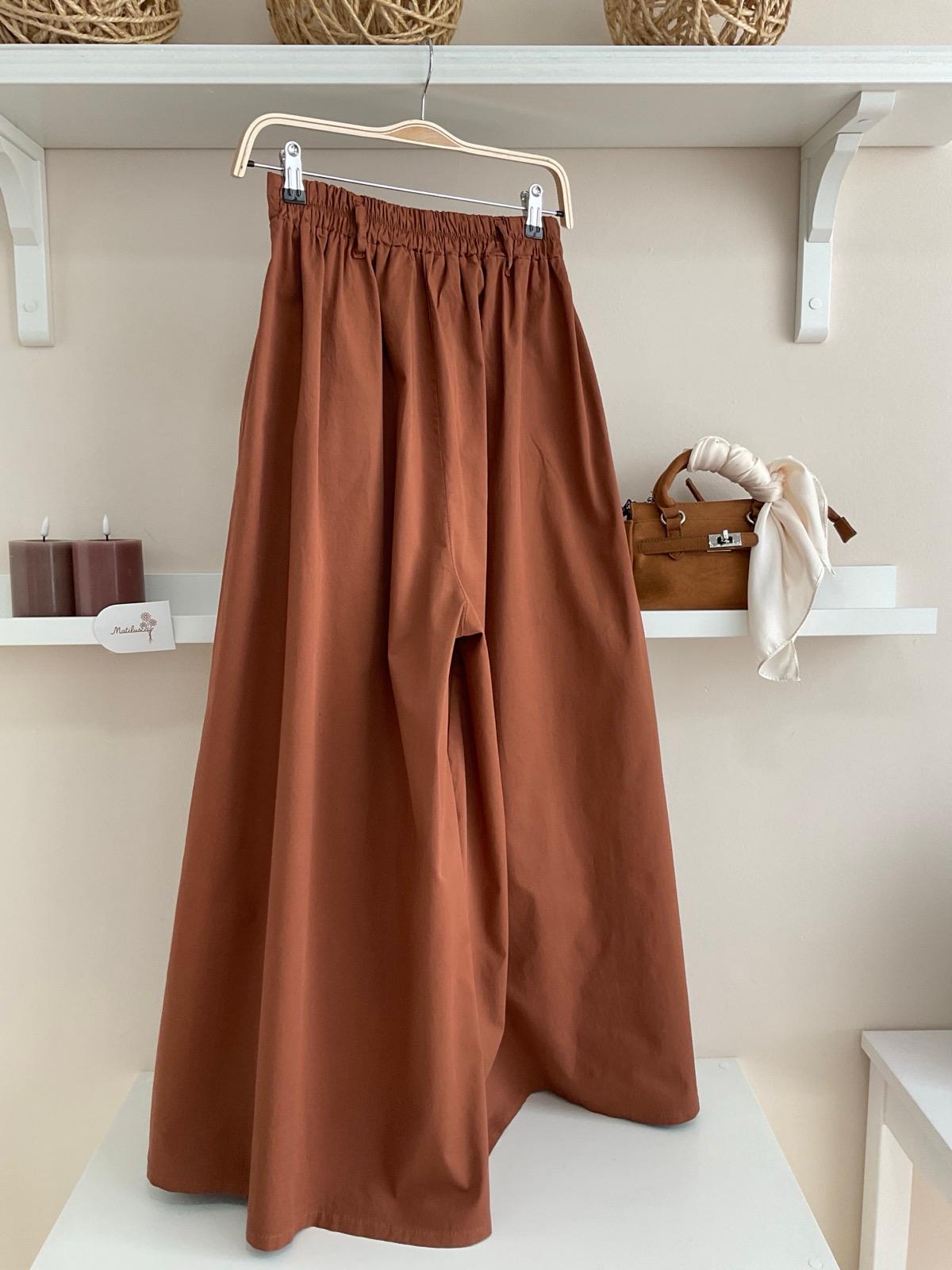 Terracota | Pantalón palazzo Yara vista trasera